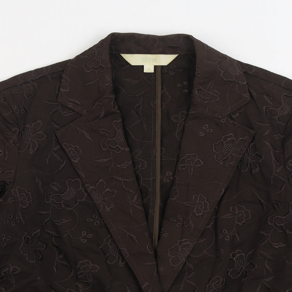 Womens UK Size 8 Marks and Spencer Brown Jacket