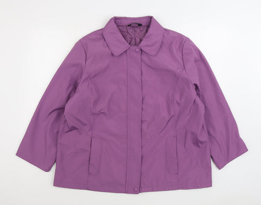 BM Womens Purple Jacket Size L Zip