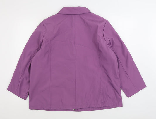 BM Womens Purple Jacket Size L Zip