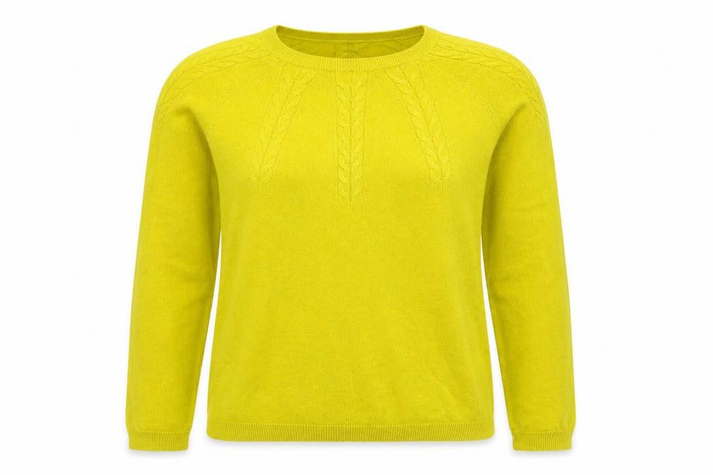 Womens UK Size 12 TU Yellow Pullover Jumper