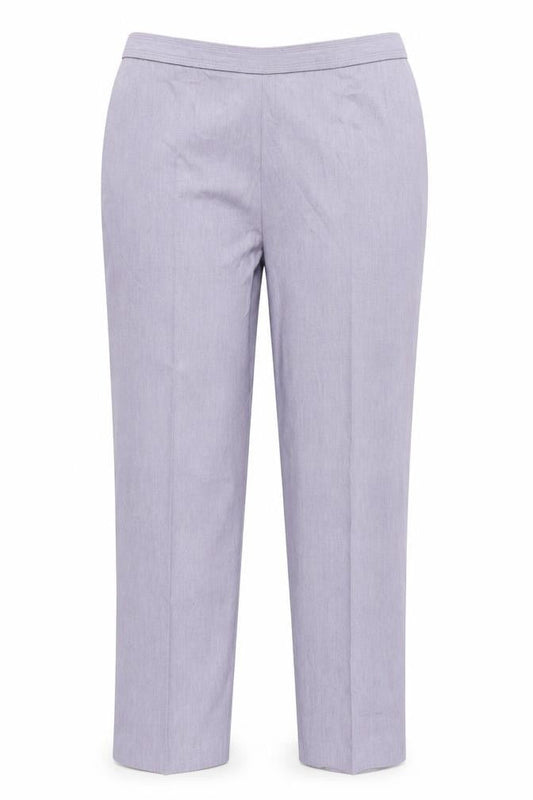 Marks and Spencer Womens Blue Polyester Trousers Size 18 L28 in Regular Zip