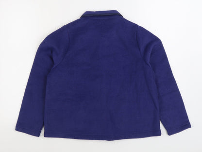 Marlon Womens Blue Jacket Blazer Size 8 Button