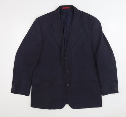 Mens UK Size 40 Debenham & Freebody Regular Blue Suit Jacket