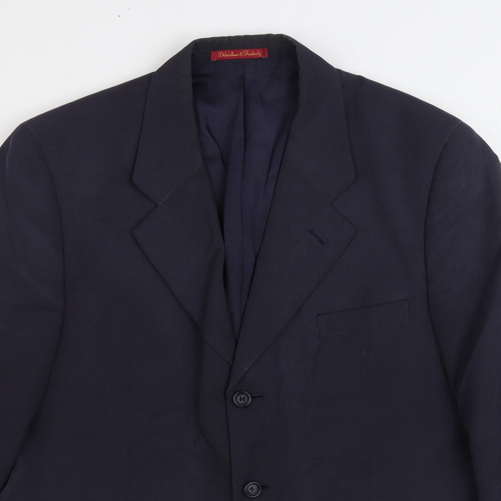 Mens UK Size 40 Debenham & Freebody Regular Blue Suit Jacket