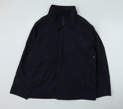 Mens UK Size M Espace Blue Rain Coat
