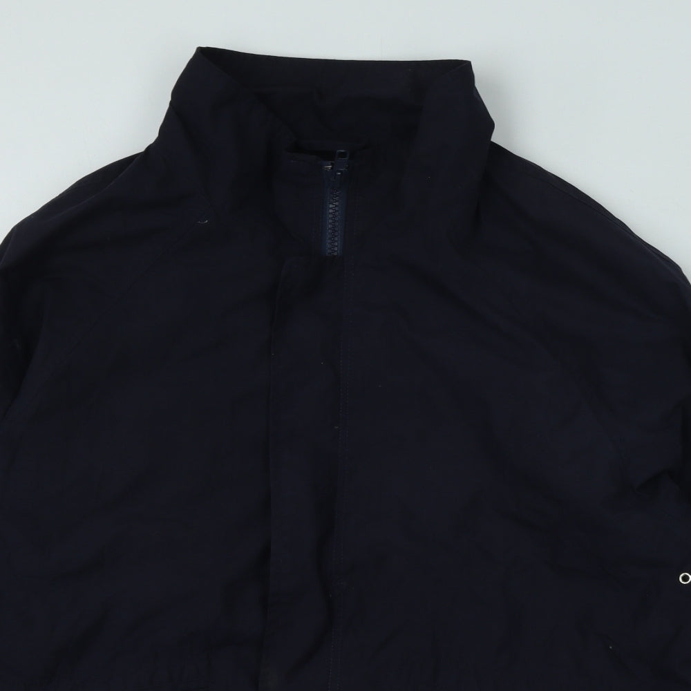 Mens UK Size M Espace Blue Rain Coat