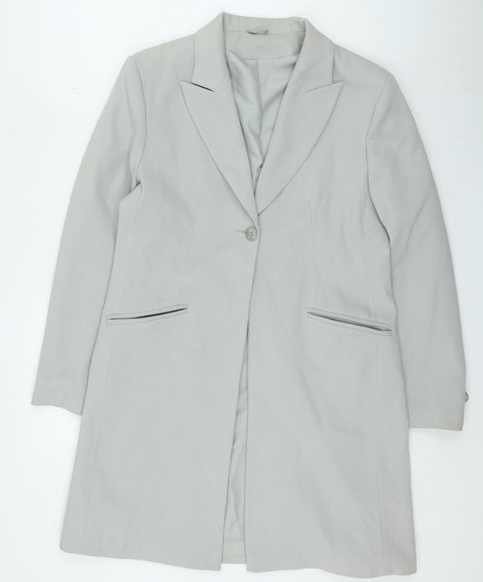 Principles Womens Grey Trench Coat Coatigan Size 12