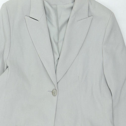 Principles Womens Grey Trench Coat Coatigan Size 12