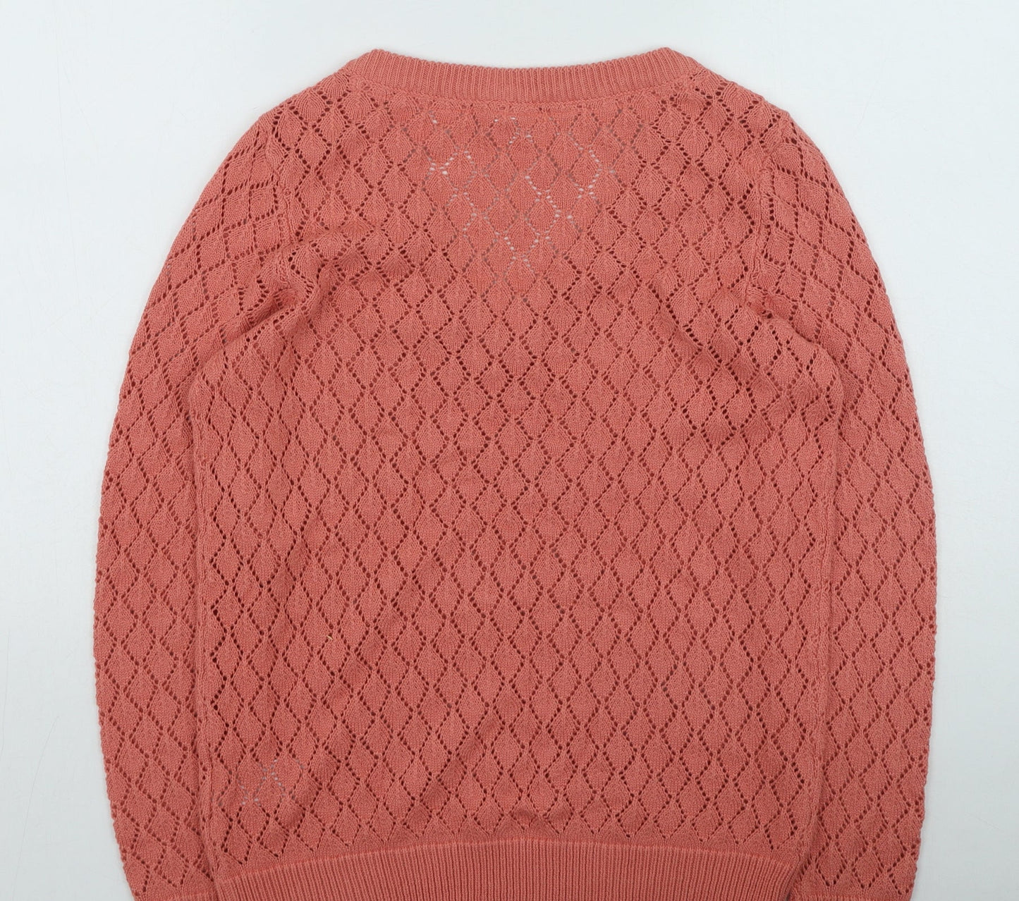 Body Flirt Womens Pink Acrylic Pullover Sweatshirt Size S