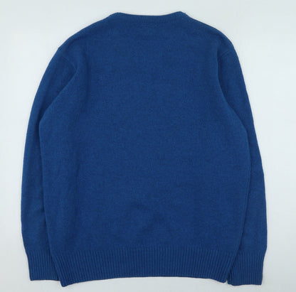 Womens UK Size L Easy Blue Pullover Jumper