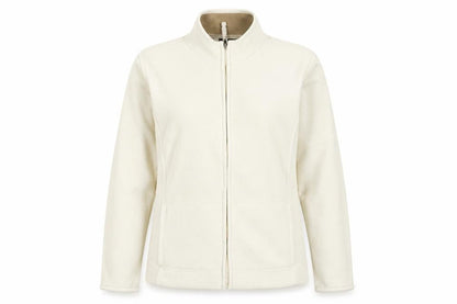 Womens UK Size 12 Kiabi Beige Full Zip Jumper
