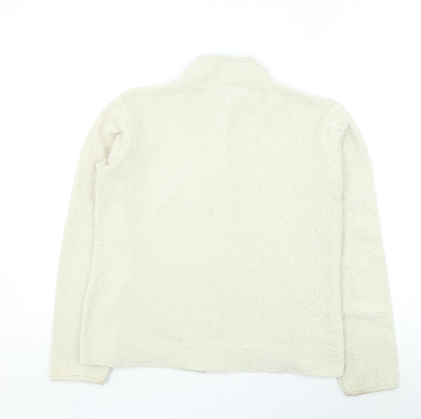 Womens UK Size 12 Kiabi Beige Full Zip Jumper