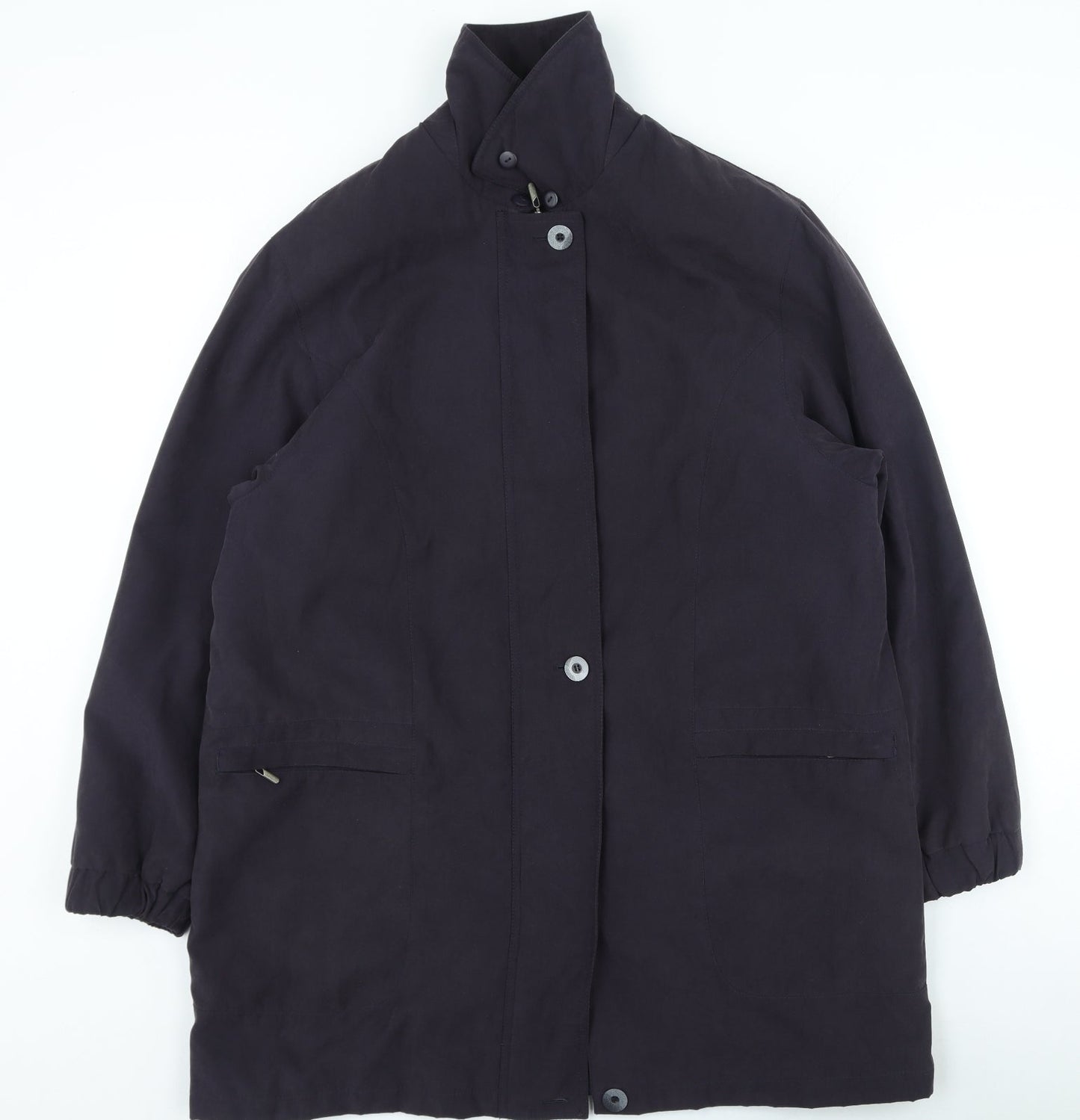 Womens UK Size M Bonmarché Blue Trench Coat