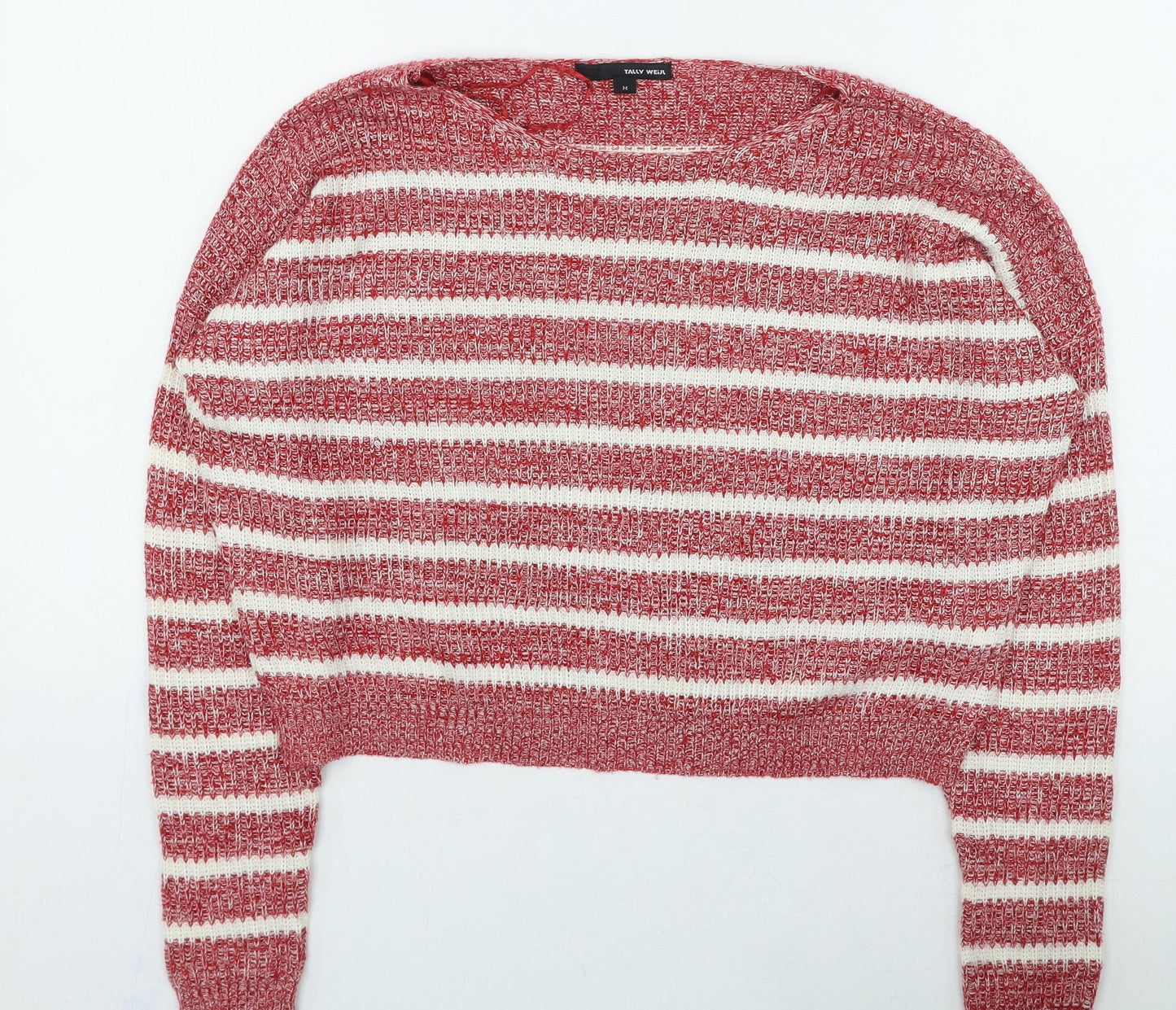 Womens UK Size M TALLY WEiJL Red Pullover Jumper