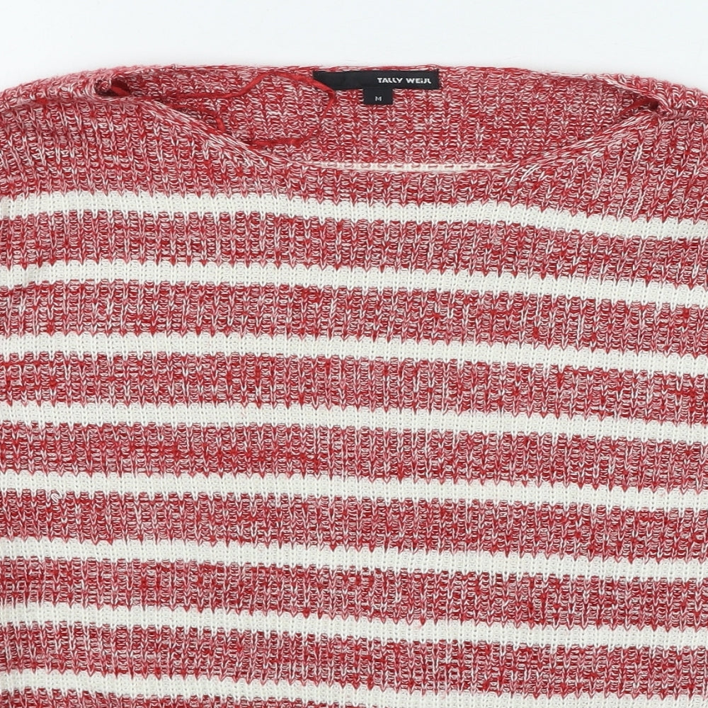 Womens UK Size M TALLY WEiJL Red Pullover Jumper