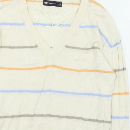 Womens UK Size S Marks and Spencer Beige Pullover Jumper