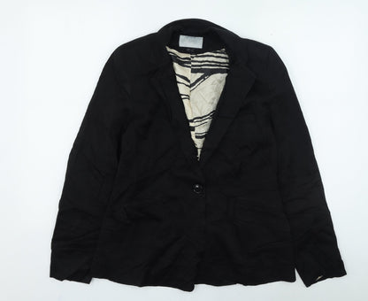 Womens UK Size 10 H&M Black Jacket
