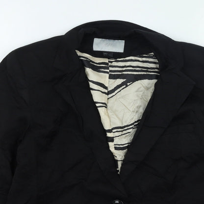 Womens UK Size 10 H&M Black Jacket