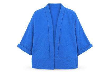 Nightingales Womens Blue Polyester Basic Blouse Size 10 Collared