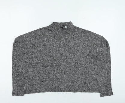 Womens UK Size S Divided Grey Pullover Jumper