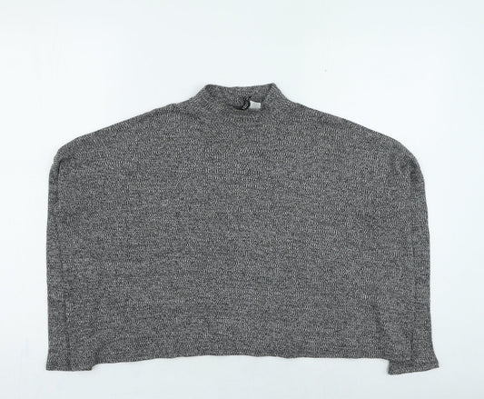 Womens UK Size S Divided Grey Pullover Jumper