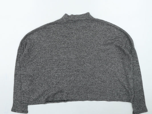 Womens UK Size S Divided Grey Pullover Jumper