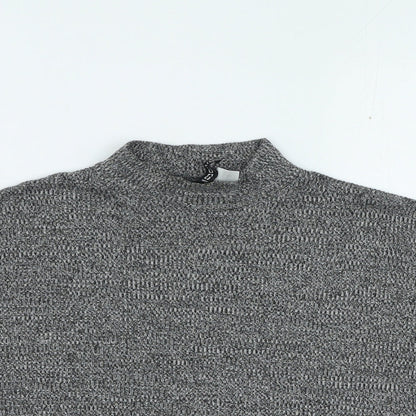 Womens UK Size S Divided Grey Pullover Jumper
