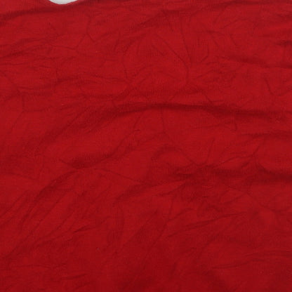 Womens UK Size M Linea Red Cardigan Jumper