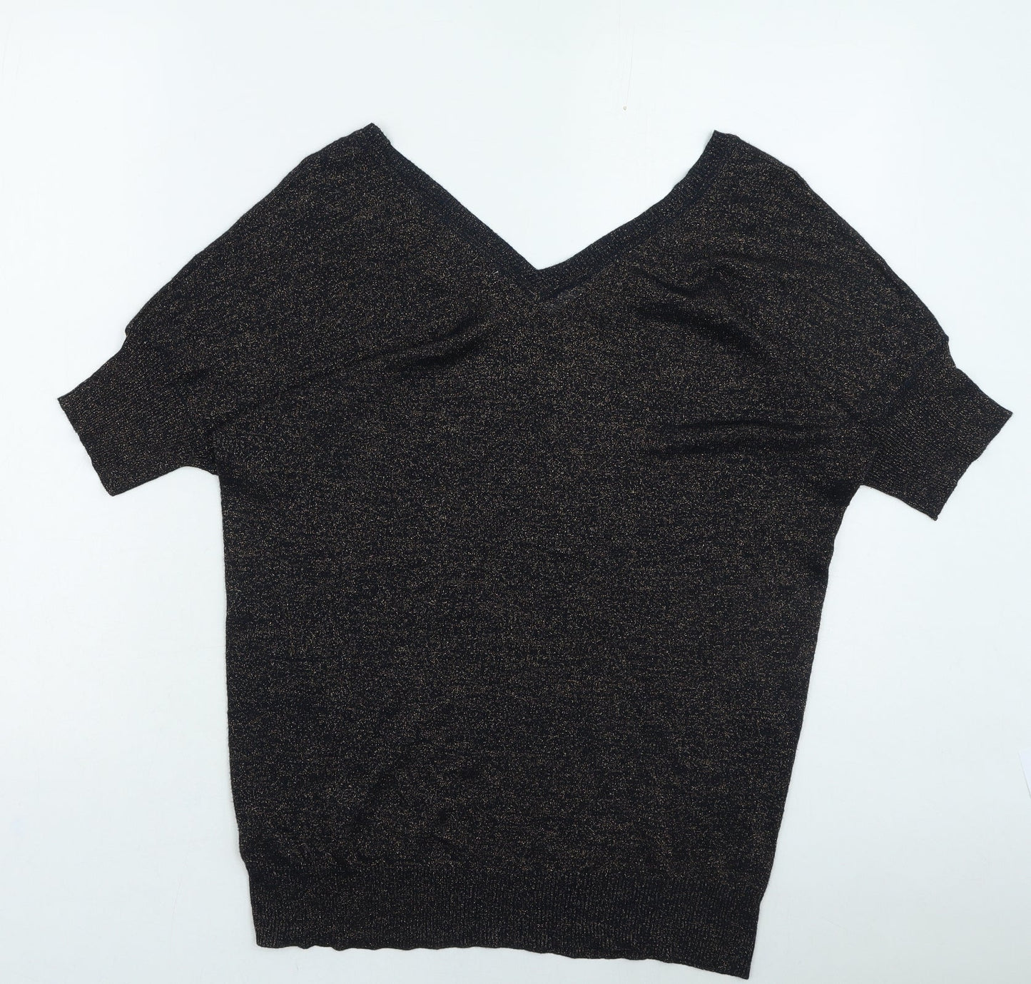 Womens UK Size 12 NEXT Gold Pullover Jumper