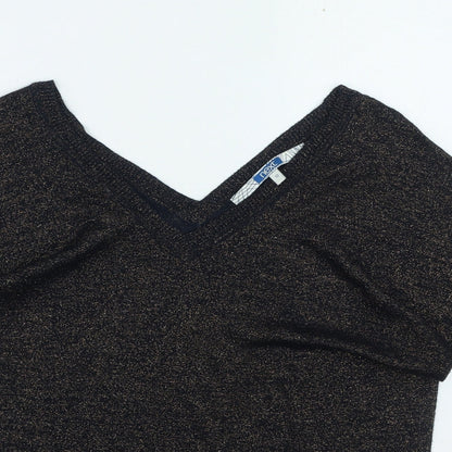 Womens UK Size 12 NEXT Gold Pullover Jumper