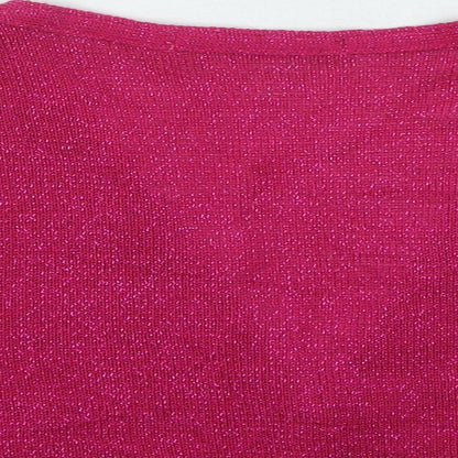 Womens UK Size 12 Select Pink Cardigan Jumper