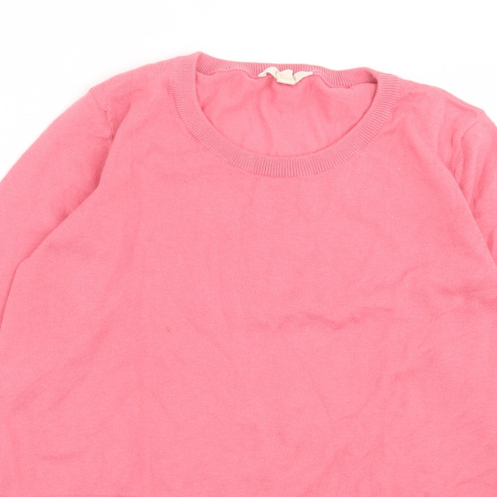 Womens UK Size S Esprit Pink Pullover Jumper