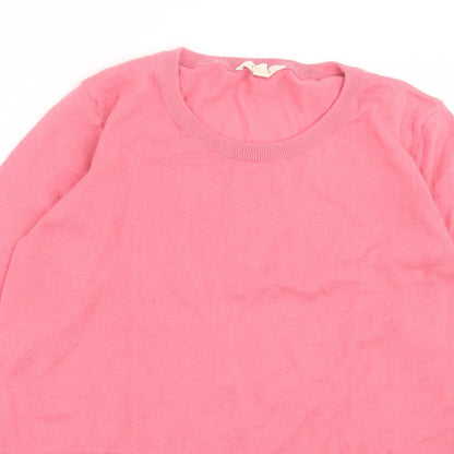 Womens UK Size S Esprit Pink Pullover Jumper