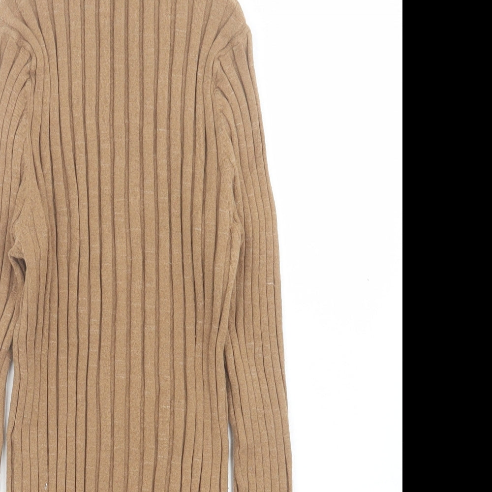 Womens UK Size L Topshop Brown Pullover Jumper
