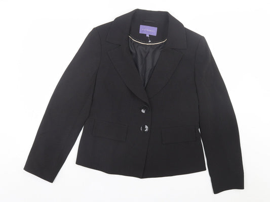Autonomy Womens Black Jacket Blazer Size 14 Button