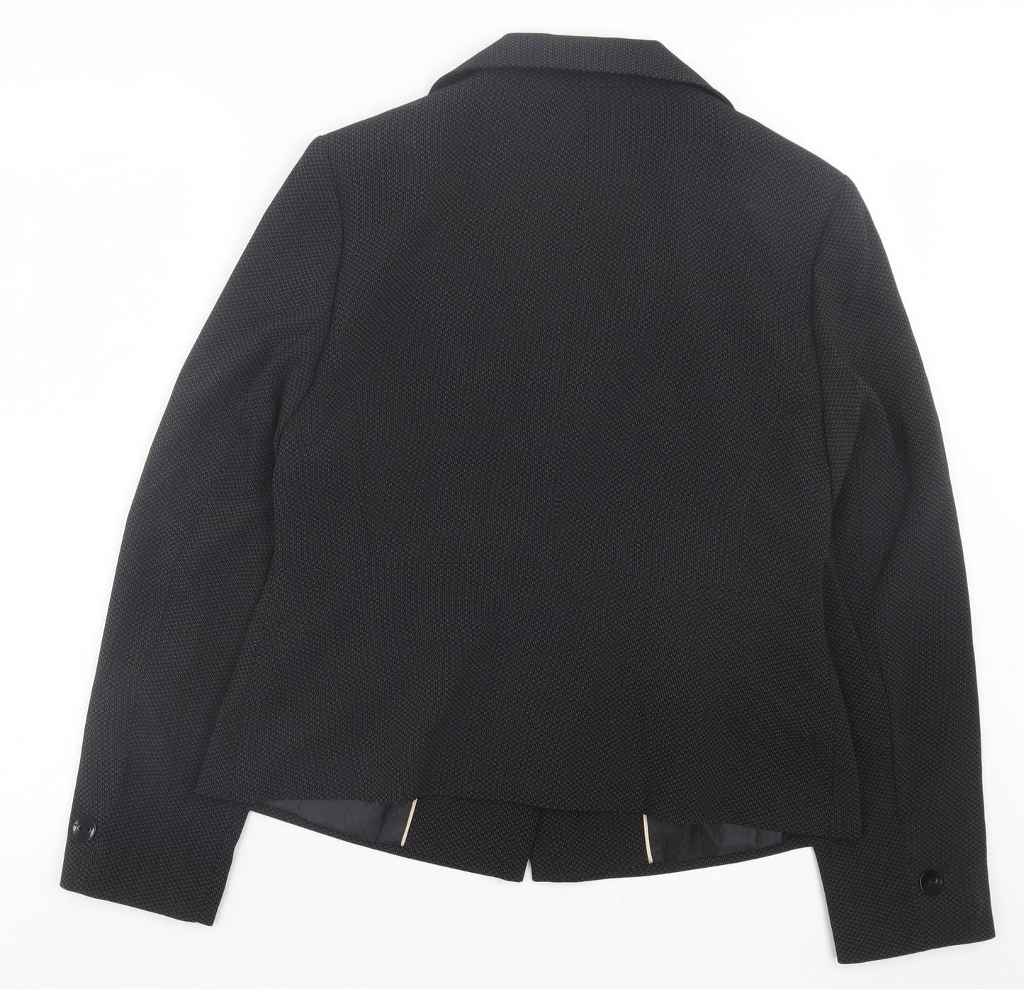 Autonomy Womens Black Jacket Blazer Size 14 Button