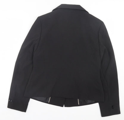 Autonomy Womens Black Jacket Blazer Size 14 Button