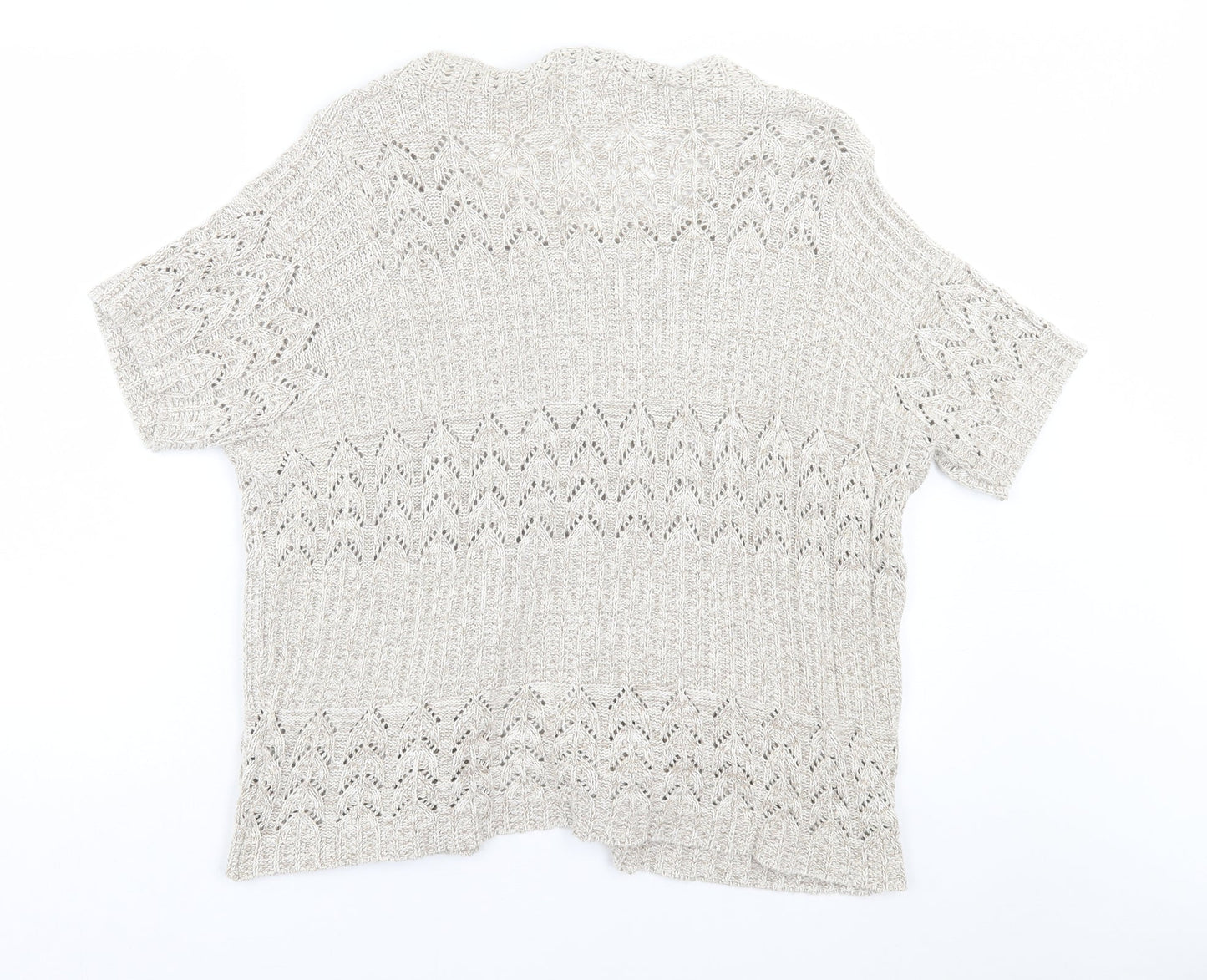 Womens UK Size 18 M&Co Brown Cardigan Jumper