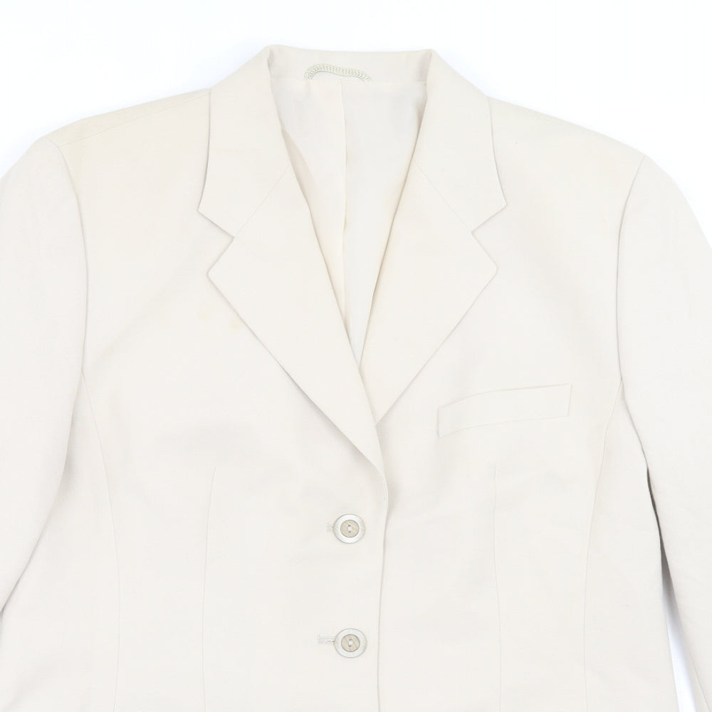Womens UK Size 16 Preworn Beige Jacket
