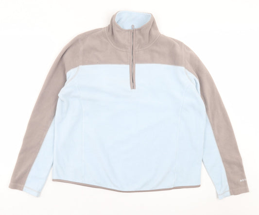Active Womens Blue Jacket Size 16 Zip