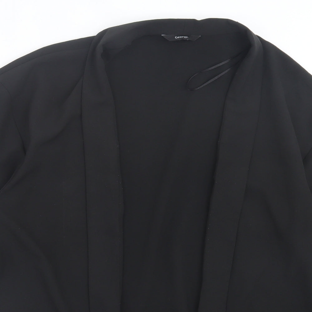 George Womens Black Jacket Size 12