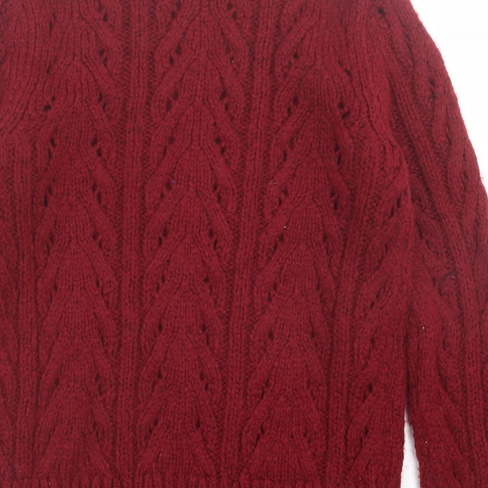 Womens UK Size S Matalan Red Pullover Jumper
