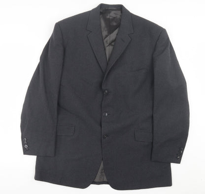Boyds Mens Grey Polyacrylate Fibre Jacket Suit Jacket Size 36