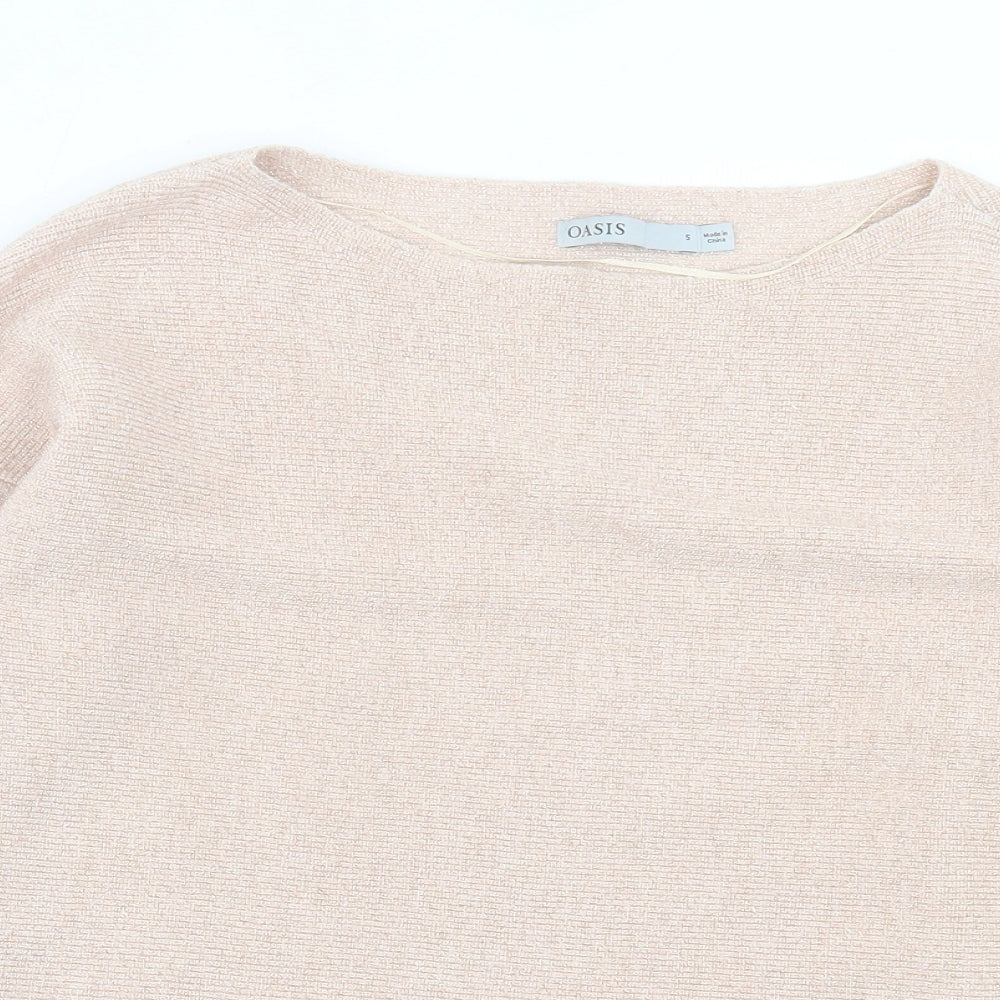 Womens UK Size S Oasis Pink Pullover Jumper