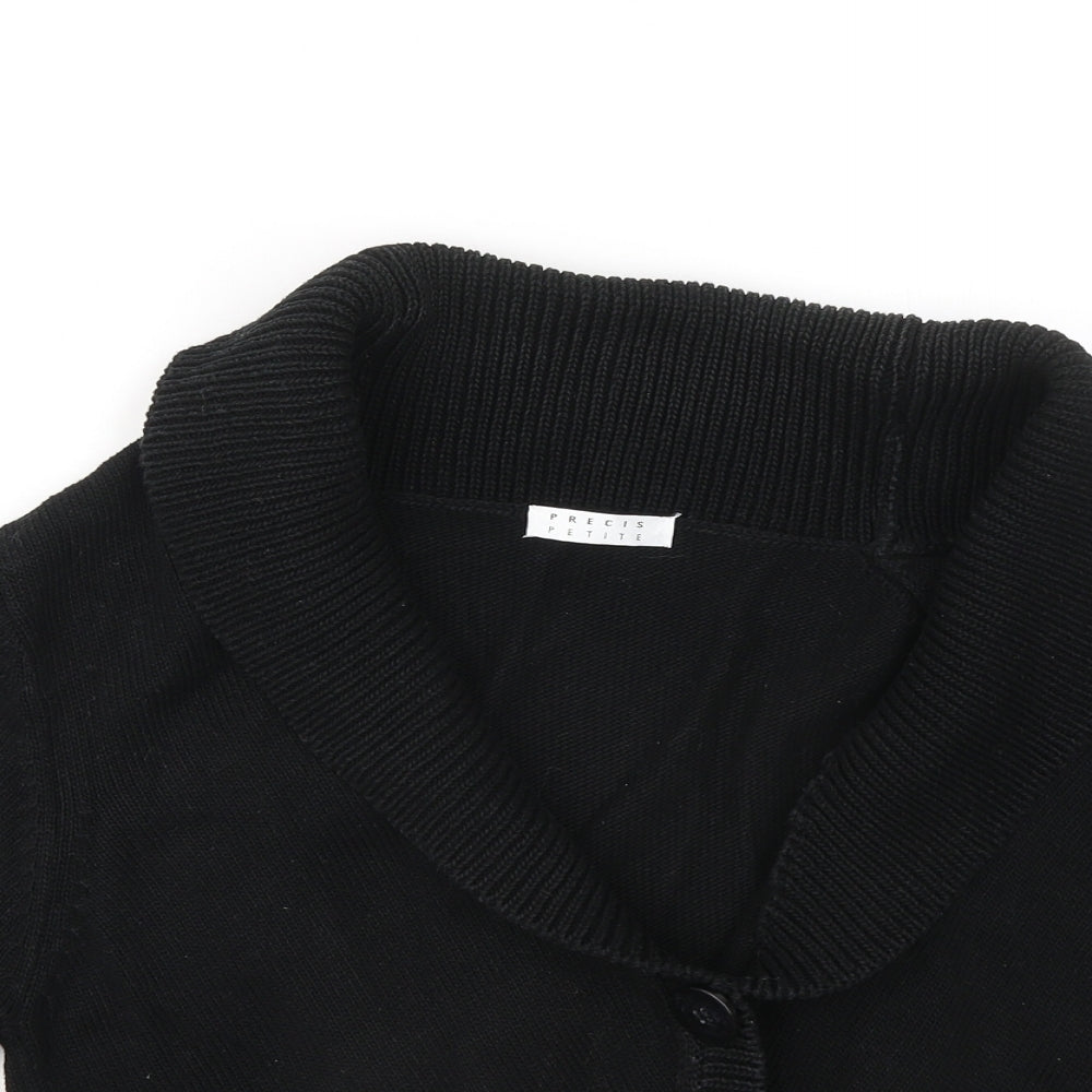 Womens UK Size M Precis Black Cardigan Jumper