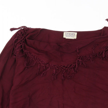Womens UK Size S Oasis Red Pullover Jumper
