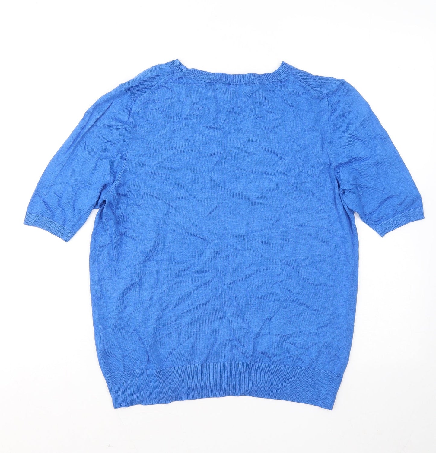 Womens UK Size 12 Marks and Spencer Blue Pullover Jumper