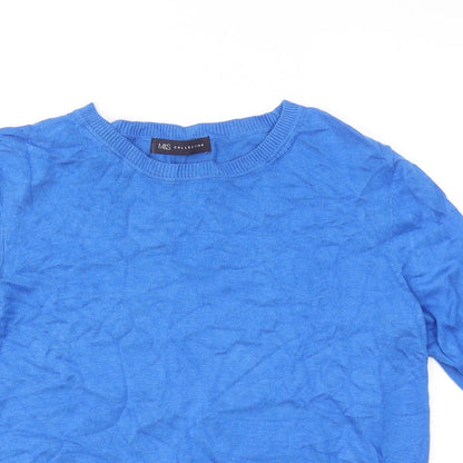 Womens UK Size 12 Marks and Spencer Blue Pullover Jumper