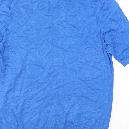 Womens UK Size 12 Marks and Spencer Blue Pullover Jumper