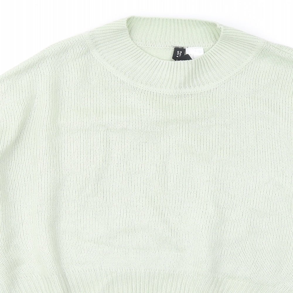 Womens UK Size S Divided by H&M Green Pullover Jumper